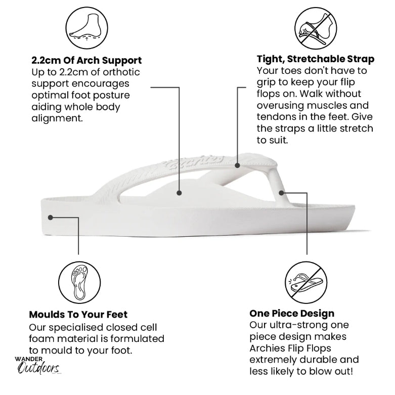 Archies Footwear Arch Support Thongs