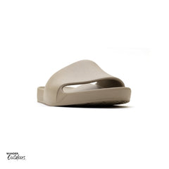 Archies Arch Support Slides Taupe Left Side Front View