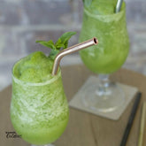 Cheeki Stainless Steel Bent Straw in cocktail