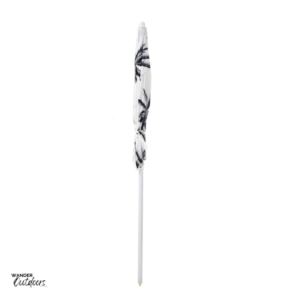 Good Vibes Co. Beach Umbrella with Matching Carry Bag
