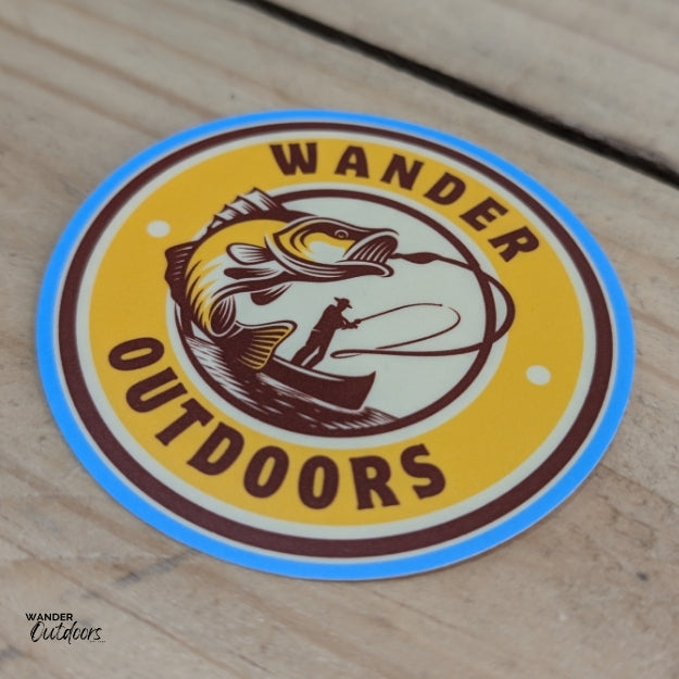 Wander Outdoors Fishing Boat Sticker