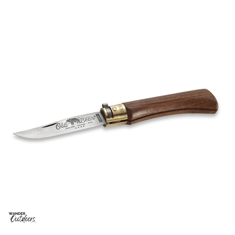 Antonini 9306-21LN Old Bear Classical Walnut Large Carbon Steel Open Blade