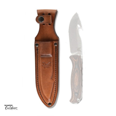 BENCHMADE 102222 LEATHER SHEATH TO SUIT 15004 SADDLE MOUNTAIN SKINNER W/HOOK KNIFE NOT INCLUDED