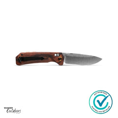 Benchmade 15062 Grizzly Creek Axis Folding Knife Flat Lay Clip Side