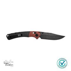 Benchmade 15080BK-04 Crooked River | Burnt Copper | Black Micarta Folding Knife
