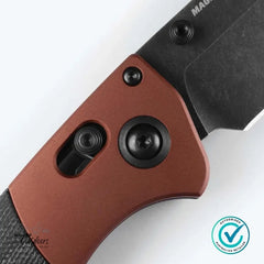 Benchmade 15080BK-04 Crooked River | Burnt Copper | Black Micarta Folding Knife