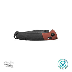 Benchmade 15080BK-04 Crooked River | Burnt Copper | Black Micarta Folding Knife