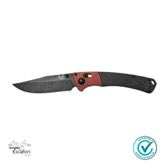Benchmade 15080BK-04 Crooked River | Burnt Copper | Black Micarta Folding Knife