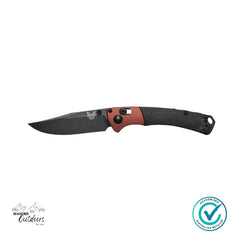 Benchmade 15085BK-04 Mini Crooked River | Burnt Copper | Black Micarta Folding Knife