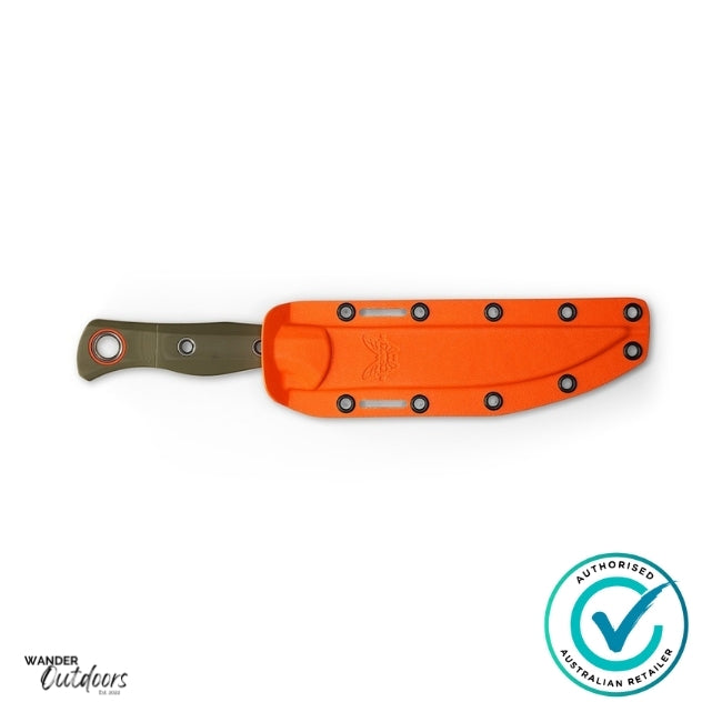 Benchmade 15500-3 Meatcrafter, Premium Fixed Blade, OD G10 In Sheath