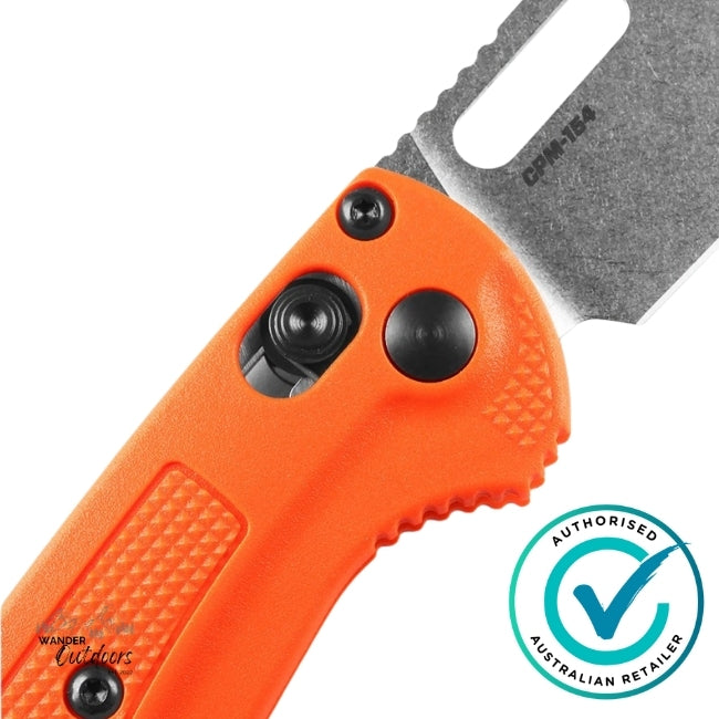 Benchmade 15533 Mini TaggedOut | Orange Grivory Folding Knife