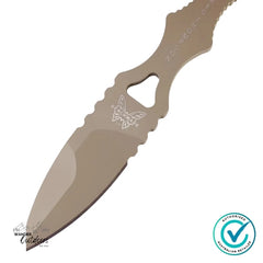Benchmade 177SN Thompson Mini SOCP Fixed Blade | Sand | Spear Point