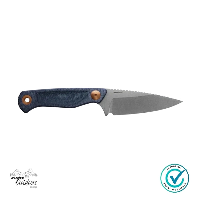 Benchmade 203-04 Dacian | Blue Denim Micarta | Spear Point Fixed Blade Knife