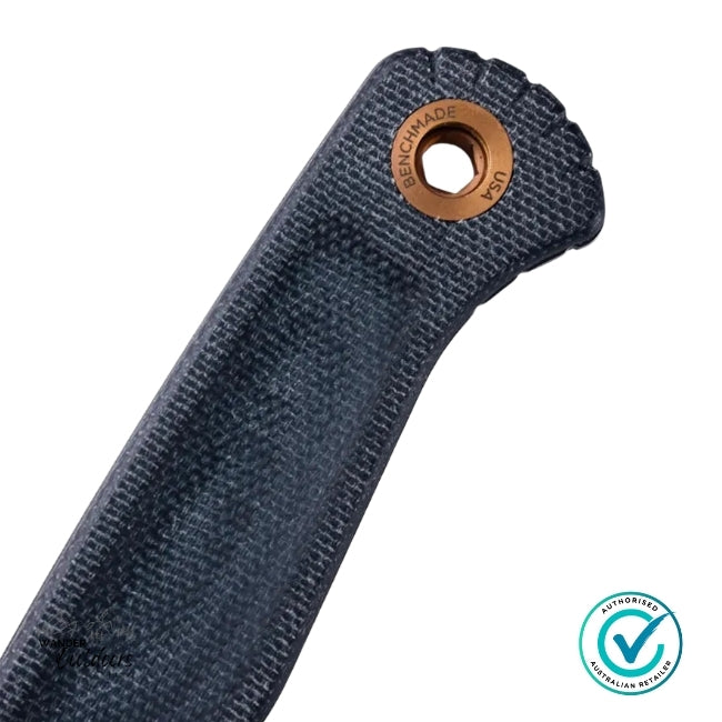 Benchmade 203-04 Dacian | Blue Denim Micarta | Spear Point Fixed Blade Knife
