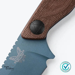 Benchmade 203BT-03 Dacian | Brown Canvas Micarta | Spear Point Fixed Blade Knife