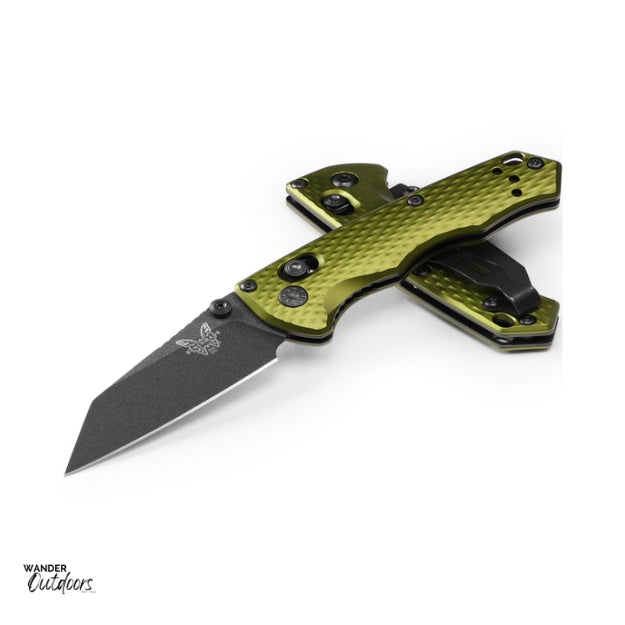 Benchmade 290BK-2 Full Immunity Axis Folding Knife - Woodland Green Handle