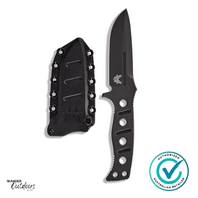 Benchmade 375Bk-1 Fixed Adamas | With Sheath | Without Paracord