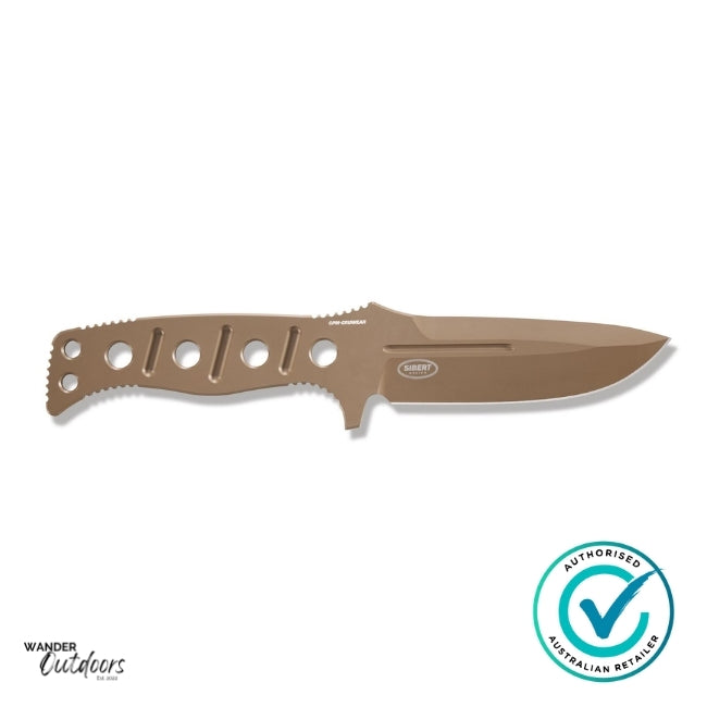 Benchmade 375FE-1 Fixed Adamas® Knife | Flat Earth CPM-CruWear® | Flat Lay | Reverse side | Without Paracord