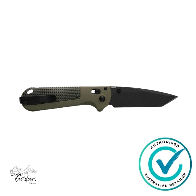 Benchmade 431BK-1 Redoubt | Ranger Green/Forest Grivory Tanto Folding Knife, NEW 2024