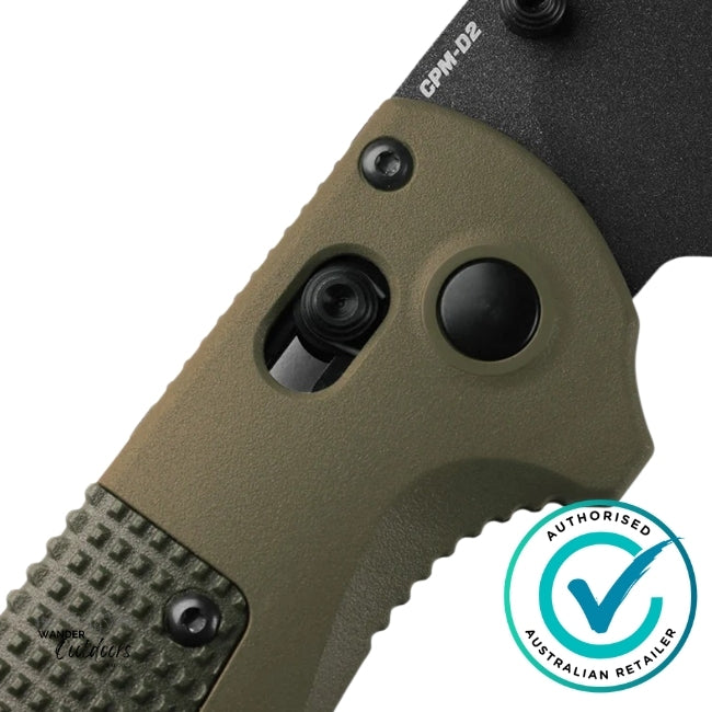 Benchmade 431BK-1 Redoubt | Ranger Green/Forest Grivory Tanto Folding Knife, NEW 2024