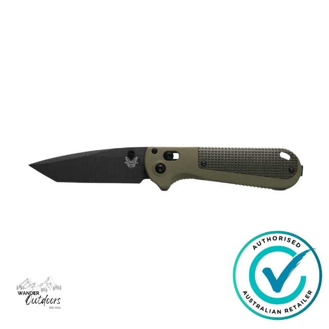 Benchmade 431BK-1 Redoubt | Ranger Green/Forest Grivory Tanto Folding Knife, NEW 2024