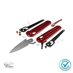 Benchmade 491GY-01 Lowden | Phoenix Red Aluminum Flipper Folding Knife