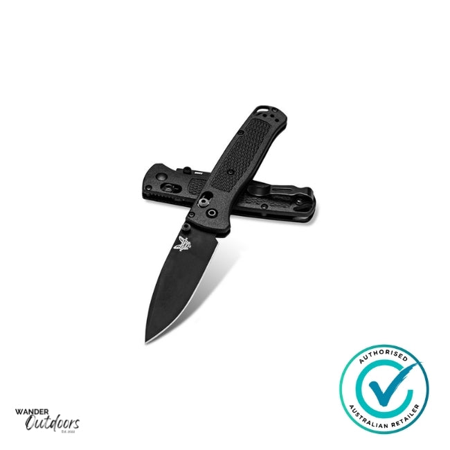 Benchmade 535BK-2 Bugout Axis Folding Knife All Black | Stacked