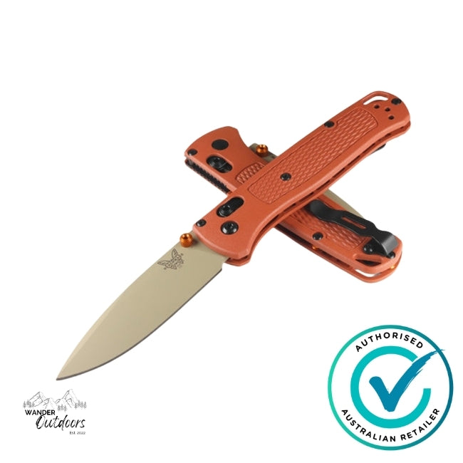 Benchmade 535TN-10 Bugout | Rust Orange Grivory Folding Knife