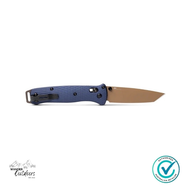 BENCHMADE 537FE-02 Bailout® | Crater Blue Aluminum Folding Knife