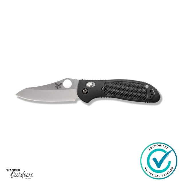 Benchmade 550-S30V Griptilian Axis Folding Knife Open Blade Butterfly Edge View