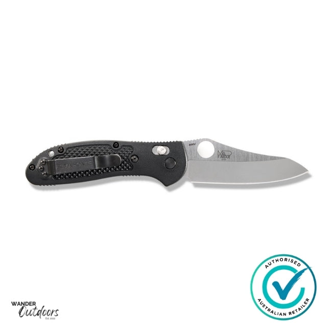 Benchmade 550-S30V Griptilian Axis Folding Knife Open Blade Clip Edge View