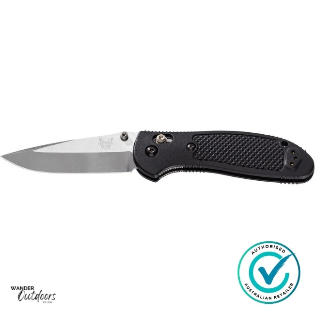 Benchmade 551-S30V Griptilian Axis Folding Knife | Flat Lay | Butterfly Edge
