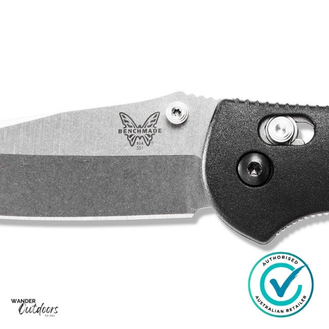 Benchmade 551-S30V Griptilian Axis Folding Knife | Close Up Of Thumb Stud