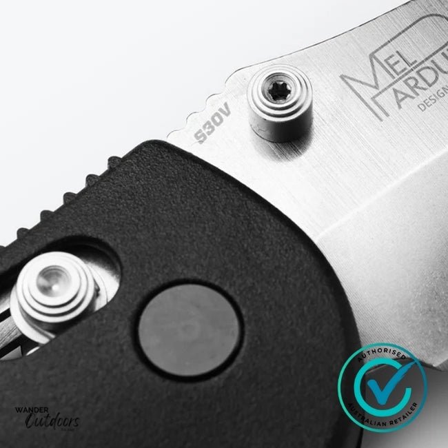 Benchmade 556-S30V Mini Griptilian Axis Folding Knife | Close Up of Axis Lock