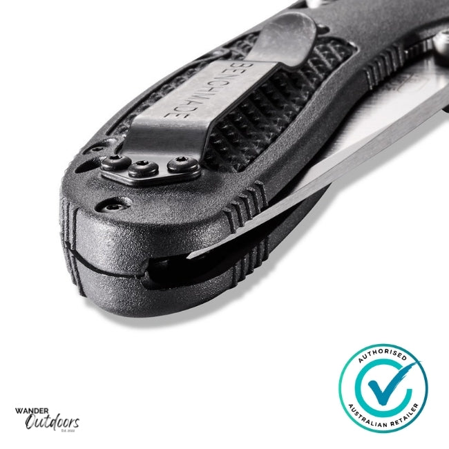 Benchmade 556-S30V Mini Griptilian Axis Folding Knife | Close Up of Scales