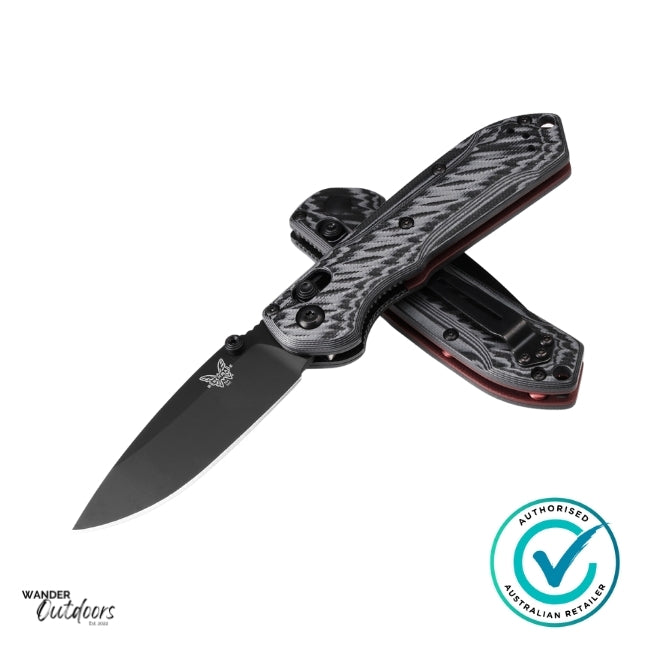 Benchmade 565BK-02 Mini Freek Axis Folding Knife, Multicolour G10 Stacked