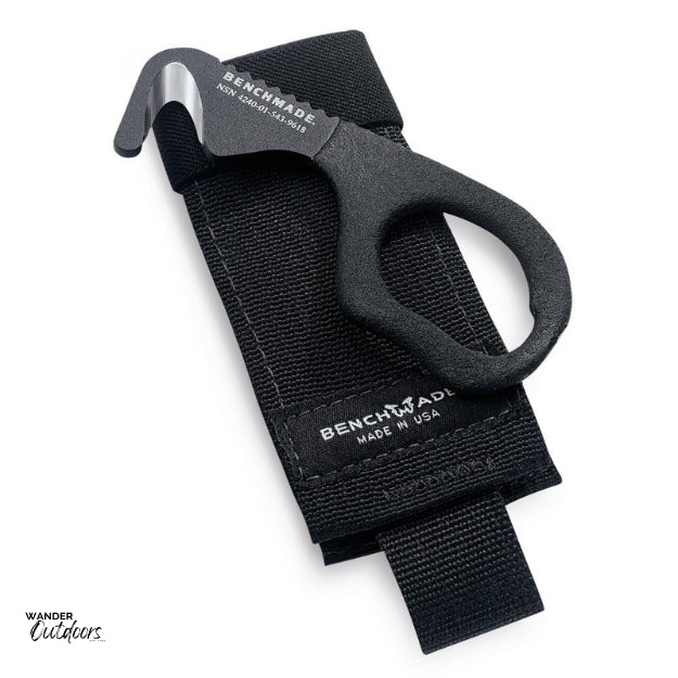 Benchmade 7 BLKW Strap Cutter with pouch