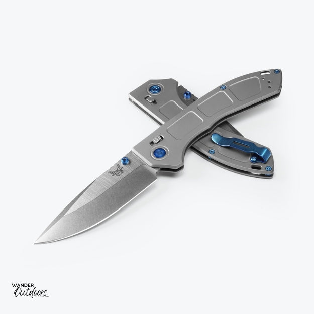 Benchmade 748 Narrows Axis Folding Knife Stacked