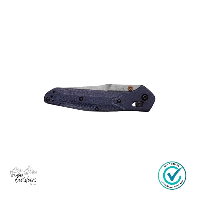 Benchmade 940-04 OSBORNE | DENIM MICARTA Folding Knife