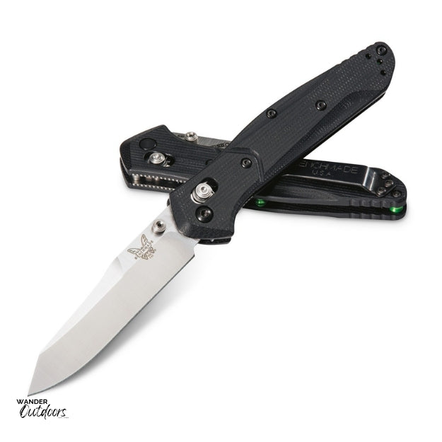 Benchmade 940-2 Osborne Axis Folding Knife - S30V - Reverse Tanto - G10 Handle Stacked