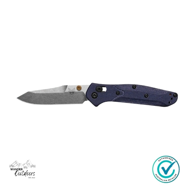 Benchmade 945-04 MINI OSBORNE | DENIM MICARTA Folding Knife