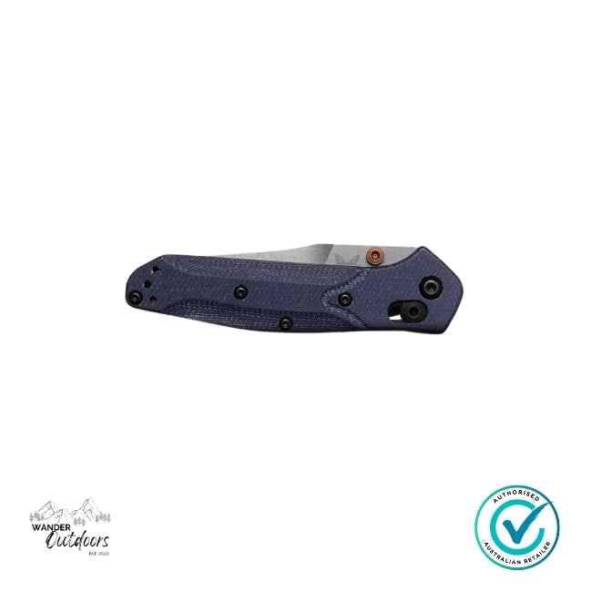 Benchmade 945-04 MINI OSBORNE | DENIM MICARTA Folding Knife