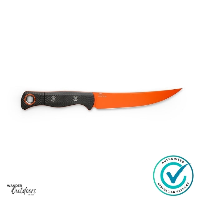 Benchmade 15500OR-2 Meatcrafter Knife - Fixed Blade - Carbon Fibre Handle