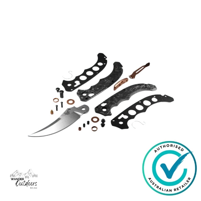 Benchmade 865-02 Mini Bedlam | Carbon Fibre | Scimitar Folding Knife