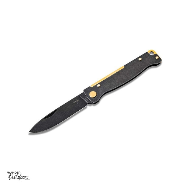 Boker Plus Atlas Black Stonewash Folding Knife Open