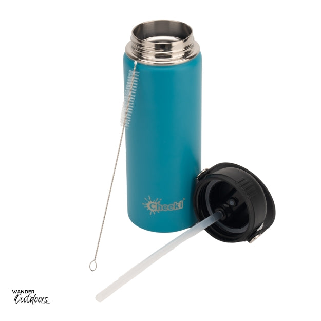 Cheeki 600ml Insulated Adventure Drink Bottle Aqua What's In The Box