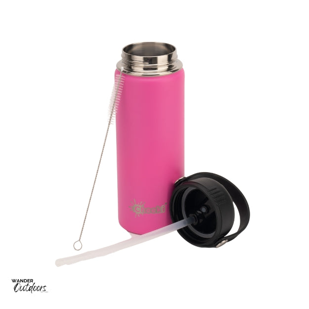 Cheeki 600ml Insulated Adventure Drink Bottle Magenta What's In the Box