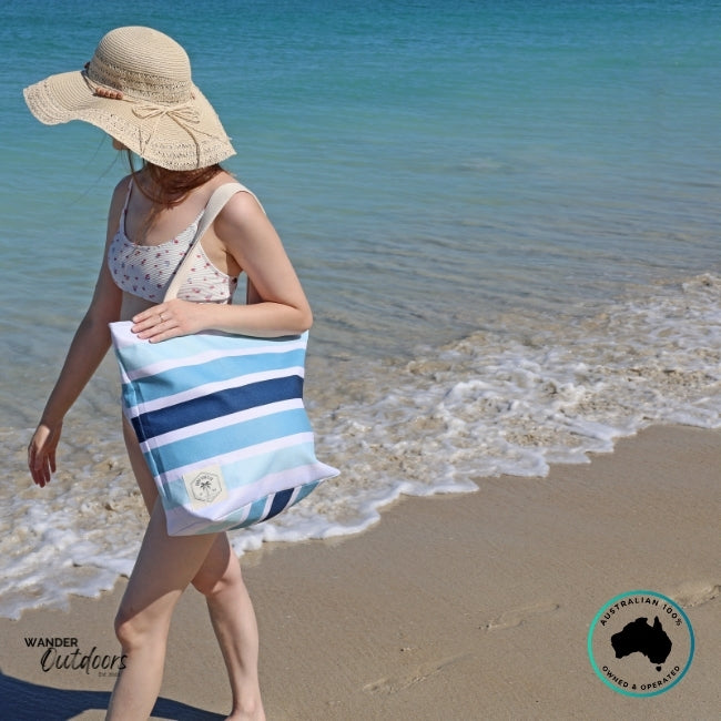 Good Vibes Co. Canvas Beach Bag