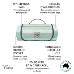 Good Vibes Co. Premium Picnic Blanket