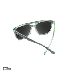 affordable polarised unisex knockaround brightsides sunglasses in liberty frames rear view